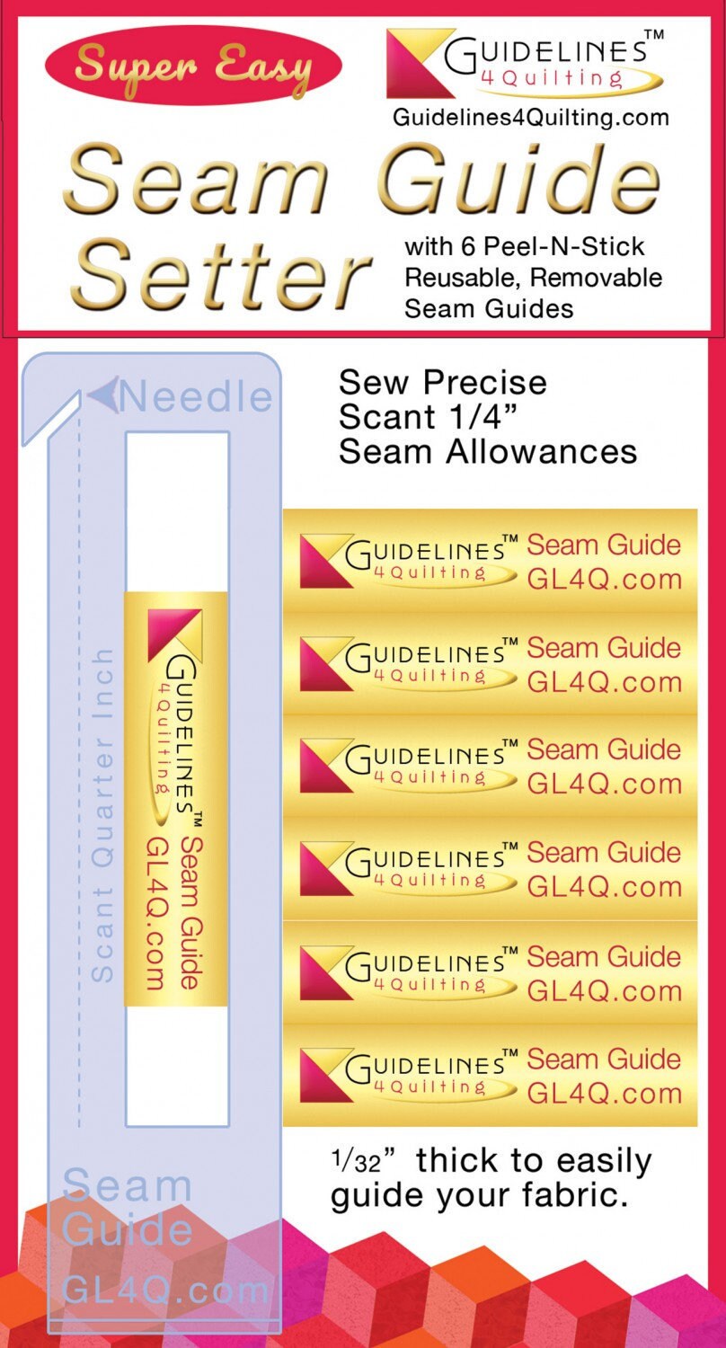 Seam Guide Setting Ruler w/strips Refill Seam Guide Strips