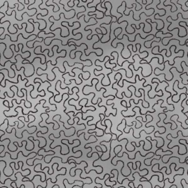 Steampunk Express 29071 K Gray - Safari Squiggle Line Shaded Blender - Desiree Designs for QT Fabrics - Priced by the half yard