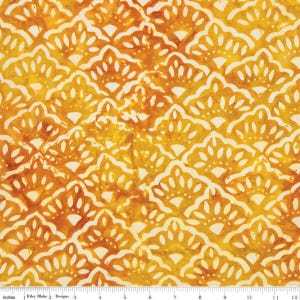 Expressions Batik Tjaps - BTHH 1321 Mountain High Amber - Riley Bake Designs - 半ヤード単位での価格設定