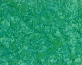 Solid Batik Fabric - Wilmington Rock Candy Batik - Washed Solid -  2678 774 Teal - Priced by the half yard