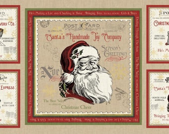 North Pole Express - Santa Panel by Pela Studio for P&B Textiles - 4759 - Priced by the 24-Inch Panel