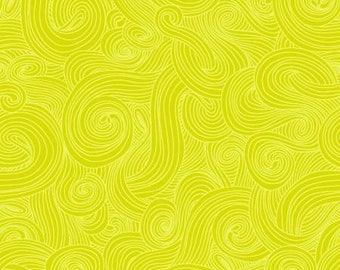 Just Color - 1351 Citrus Yellow Green - Color Swirl - Color Tonal - Studio E - Priced by the half yard