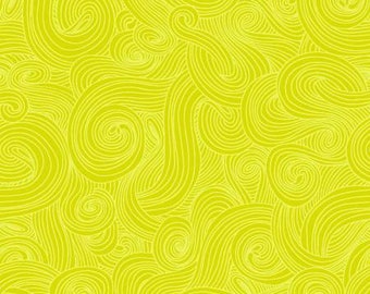 Just Color - Color Swirl - Color Tonal - Studio E - 1351 Citrus Yellow -Green - Priced by the half yard