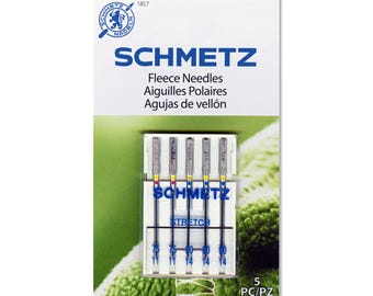 Schmetz Size 75/11 & 90/14 Fleece Stretch Machine Needle - 5 Needles per pack - 1857