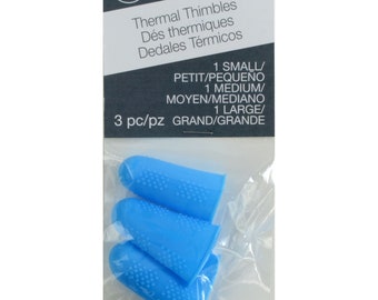 Thermo-Fingerhüte - 3 Größen in jedem Pack - Klein, Mittel, Groß - Dritz 82445