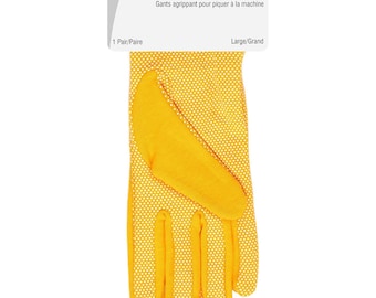 Dritz - Machine Quilting Gloves  - sold by the pair - Choose Size (Large or Medium)