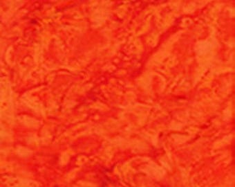 Anthology Batik - 100Q 1448 Lava Solid Mandarin Orange - Priced by the half yard