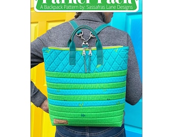 Parker Pack Bag Pattern - - Sassafras Lane - SAD 0079 - Paper Pattern & Metal Hardware Kit