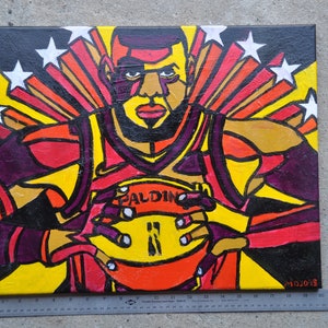 Original LeBron 16x20&quot; Pintura acrílica