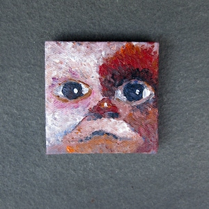 Originele Gizmo-geïnspireerde mini-schilderij (3x3 &quot;)