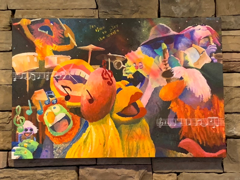 Electric Mayhem Band Hd Canvas Print Painting Home Decor Wall Art 12x16