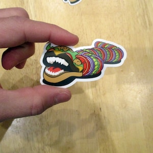 Dragon Burger Sticker (3x2&quot;)