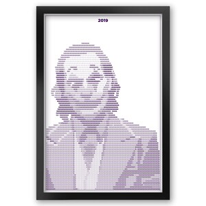 Joker (2019) Geïnspireerd HA! Typografie afdrukken