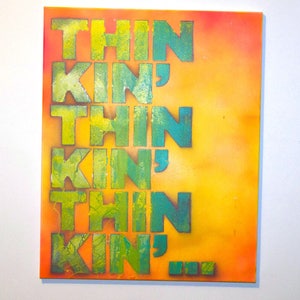 16x20 Mixed Media Macho Man Randy Savage quote painting