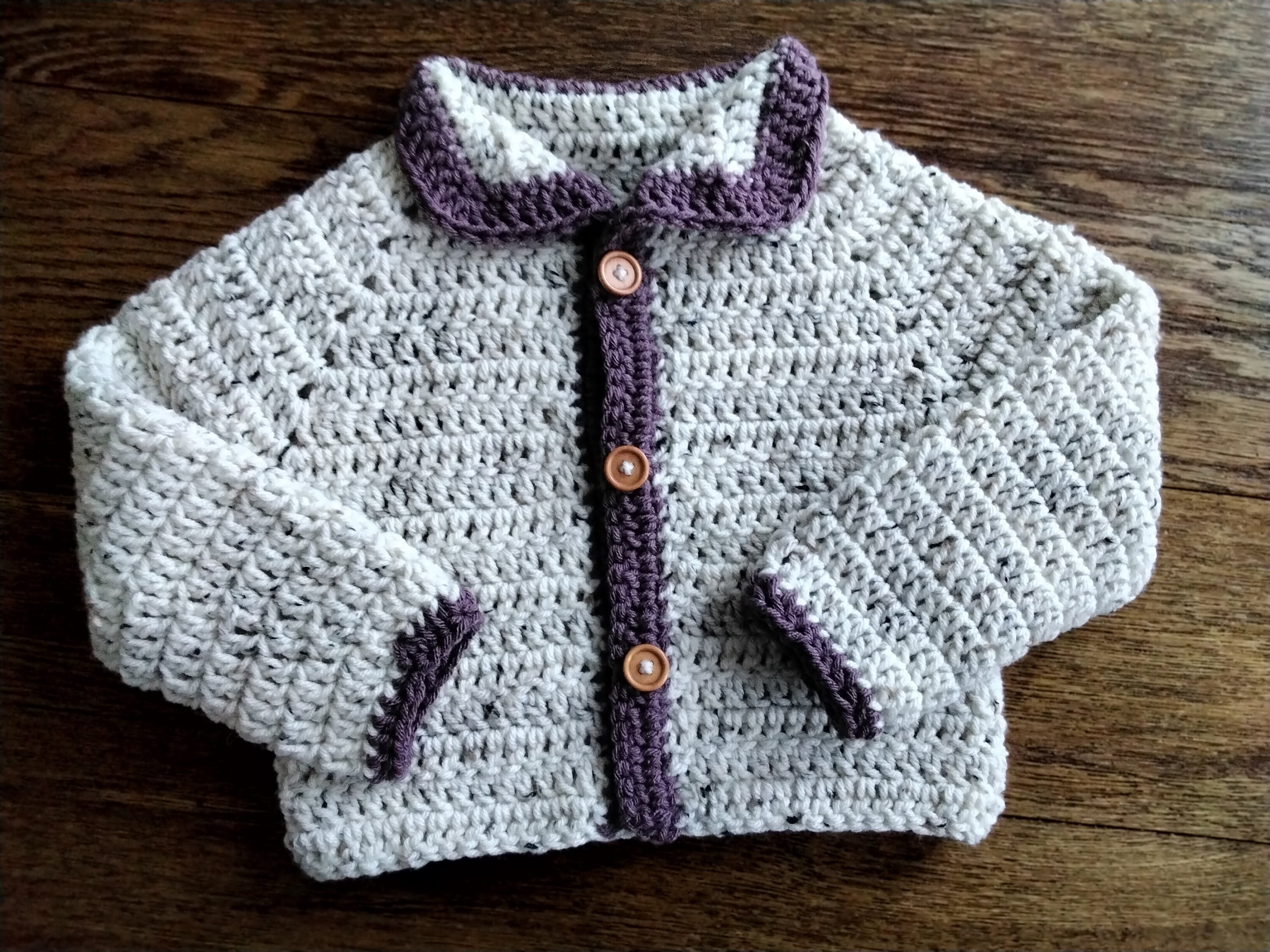 Pattern Crochet Basic Cardigan Baby Newborn Child Easy to Follow Instructions Boy Girl Sweater Etsy