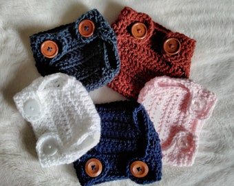 Crochet Baby Diaper Cover PATTERN, Suspenders, Newborn-12 Months (PDF)