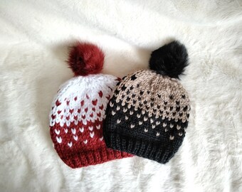 fair isle knit hat
