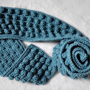 Pattern Crochet Scarf ,Pattern textured crochet scarf