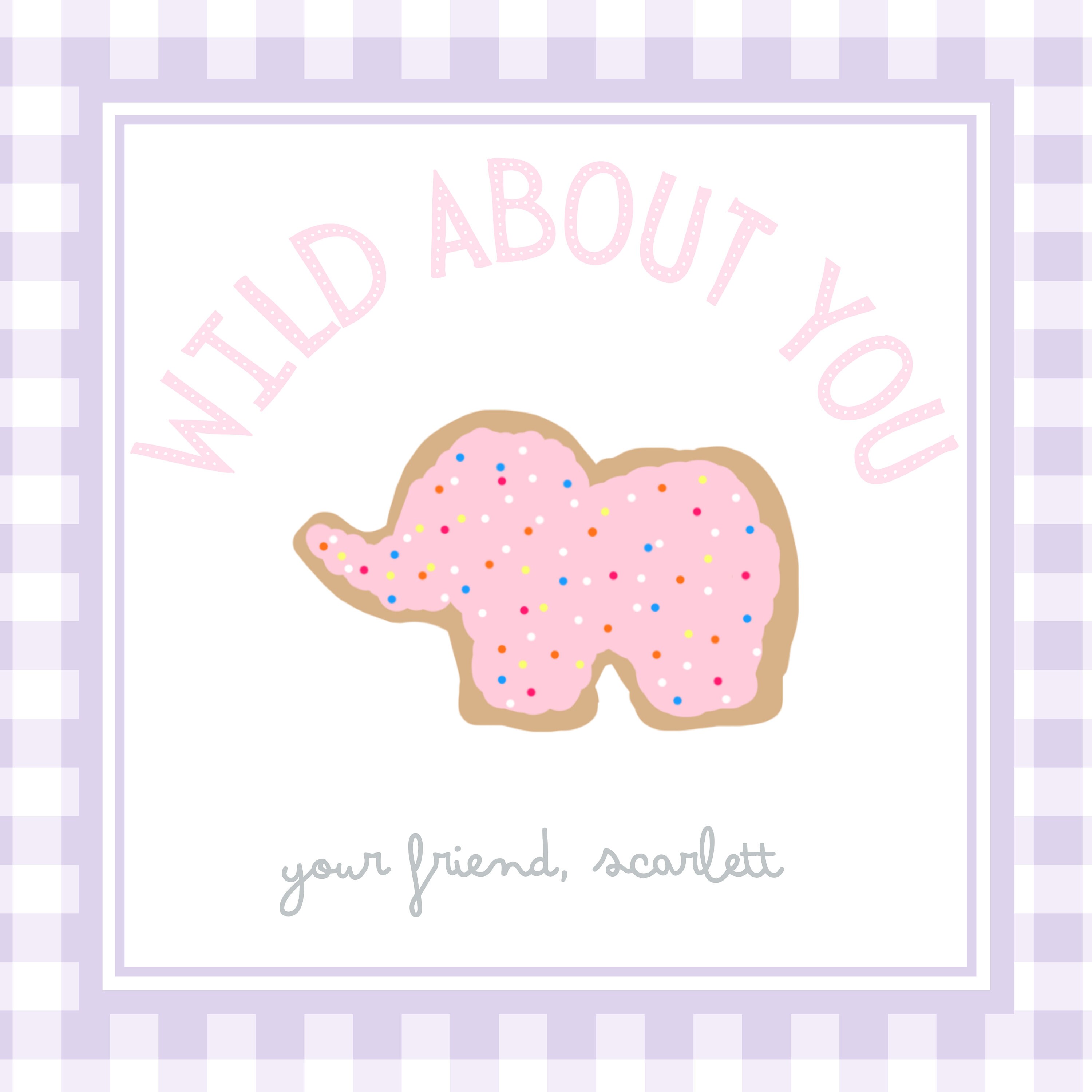 Printable Valentines Day Card for Kids Valentine Tags, Wild About You ...