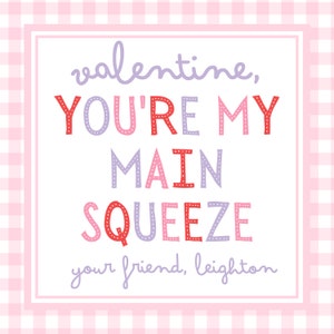 Printable Valentines Day Card for Kids Valentine Tags, You're My Main ...