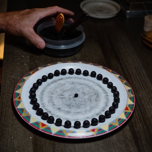 rolling a rose petal bead