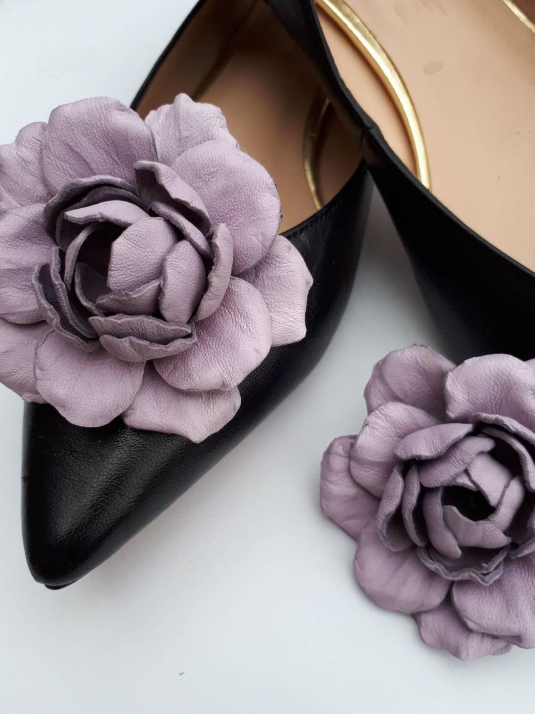 Shoe Clips Flowers Flowers Shoe Clips Flowers Leather Clips Flower Clips Shoes Decoration Shoe
