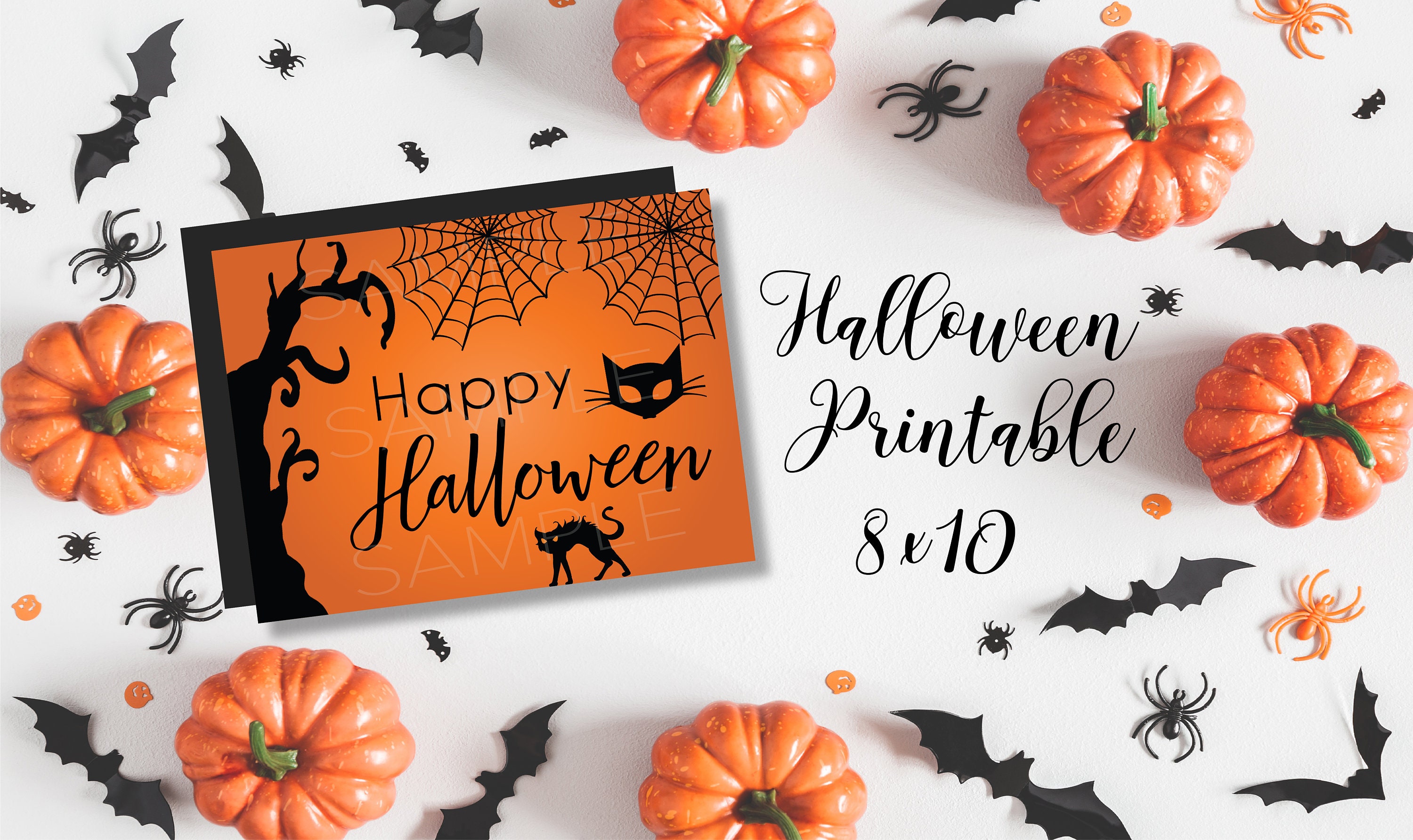 HAPPY HALLOWEEN Halloween Printable 8x10 Etsy