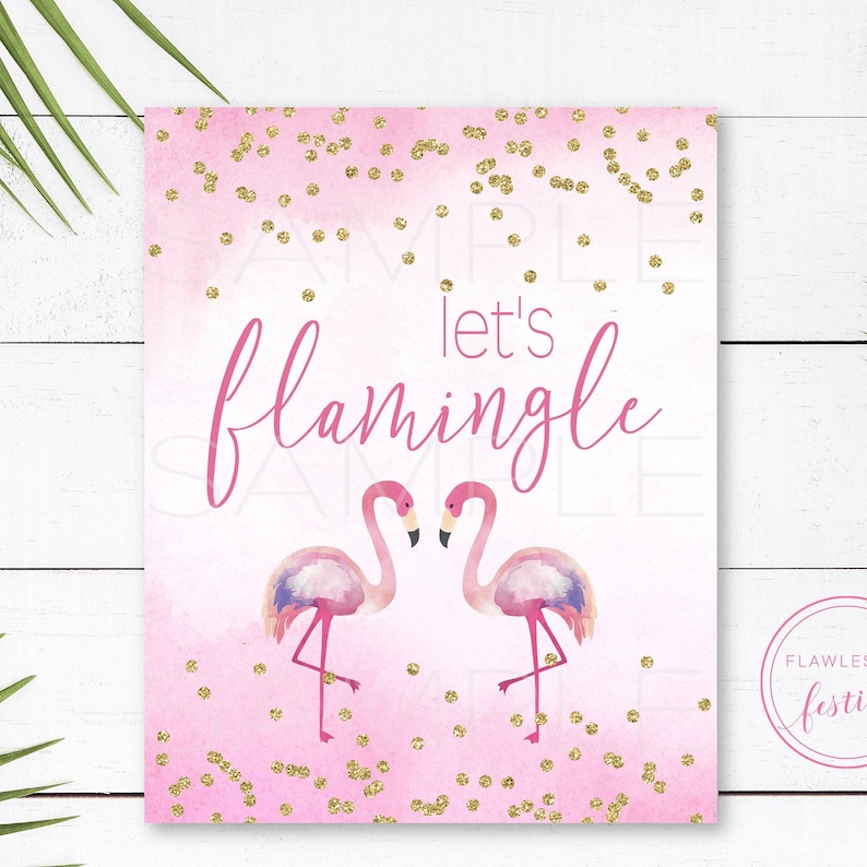 Let's Flamingle Printable. Instant Download. 8x10. - Etsy