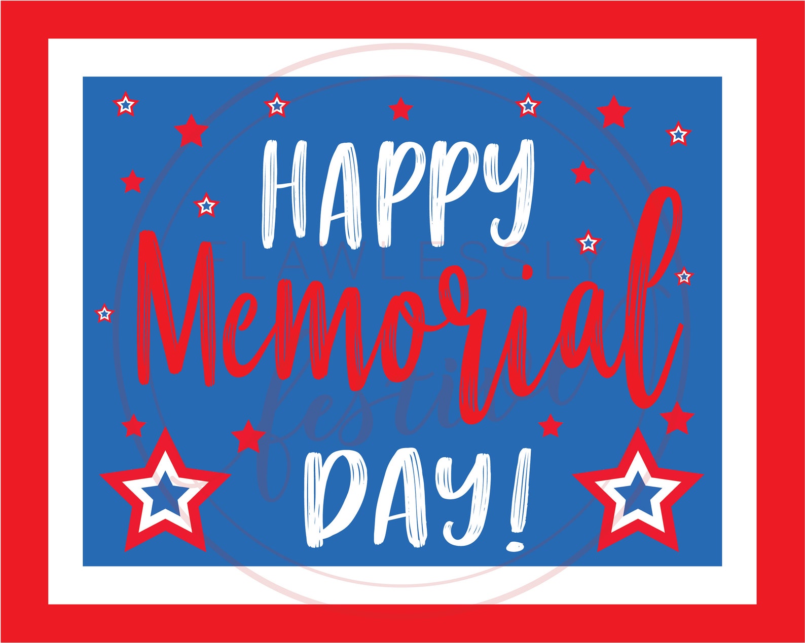 Happy Memorial Day BUNDLE Place Cards Sign Etsy