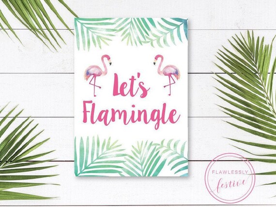 Let's Flamingle Printable. Instant Download. - Etsy