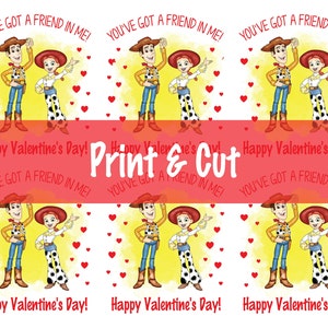 Toy Story Valentinstag Karten • Kartentausch im Klassenzimmer • Drucken und schneiden