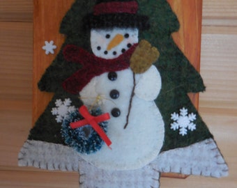 Adorno del muñeco de nieve feliz