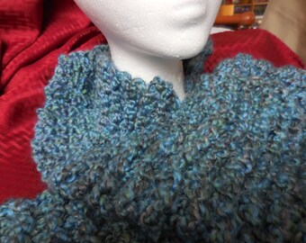 Bulky Blues Scarf