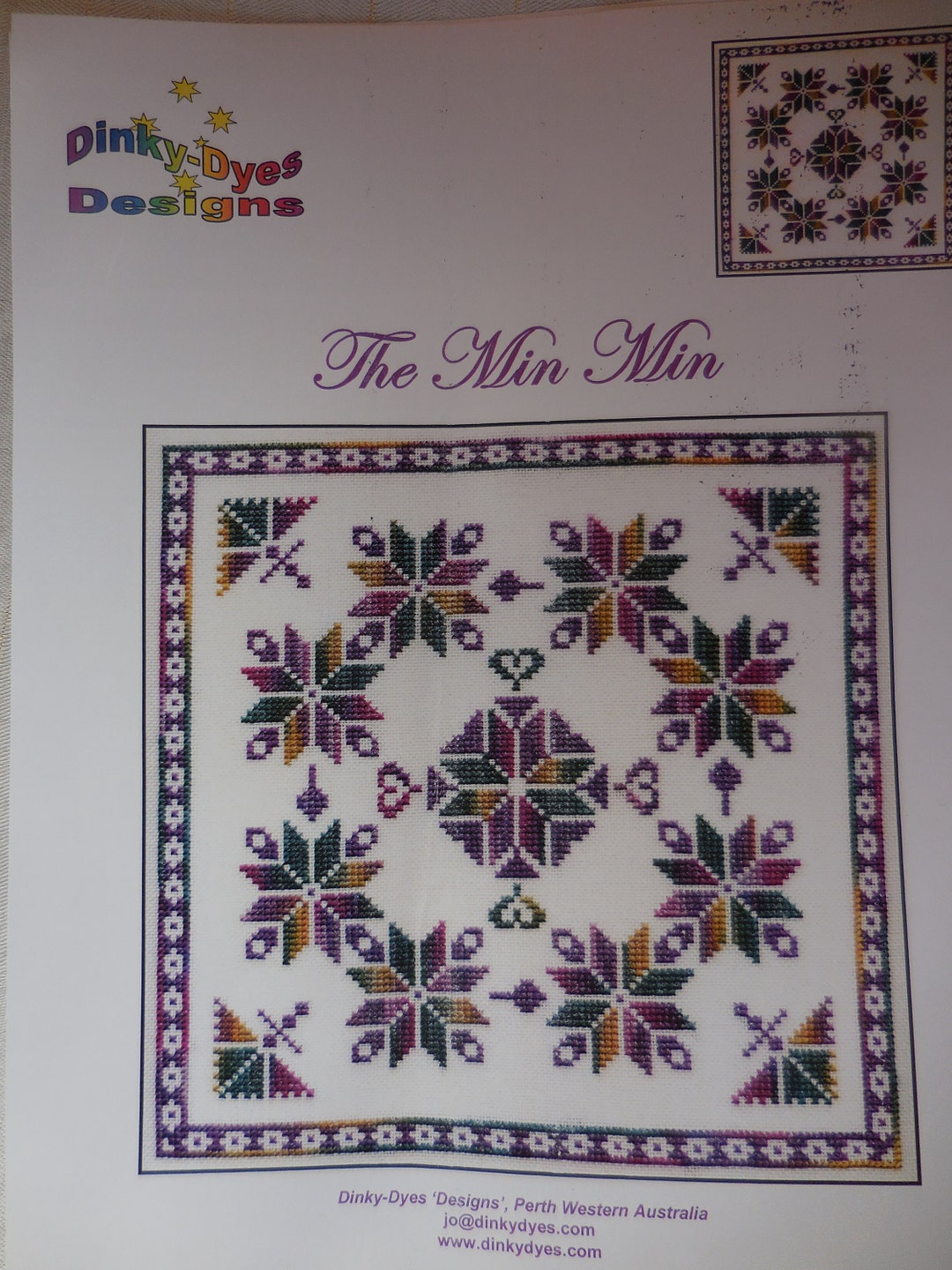 Min Pattern The Cross Stitch Min Min Pattern and Floss - Etsy