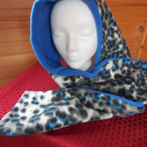 Ladies Royal Blue Reversible Scarf
