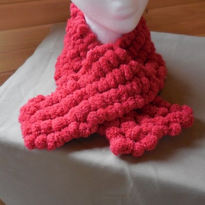 The Christmas Red Pom Pom Scarf