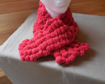 The Christmas Red Pom Pom Scarf