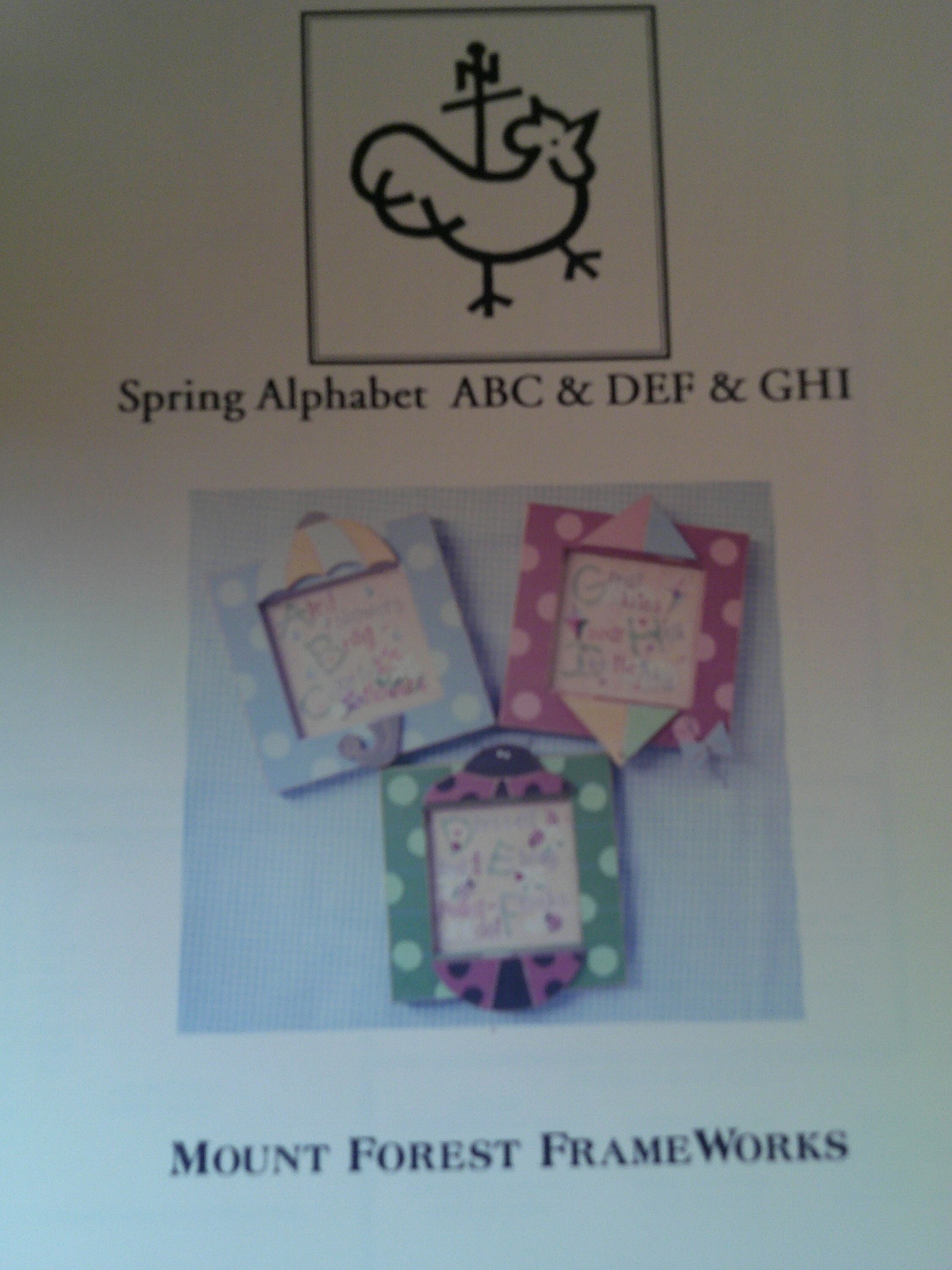 Spring Alphabet ABC, DEF and GHI Pattern - Etsy