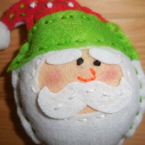 Kris Kringle in Felt Ornament
