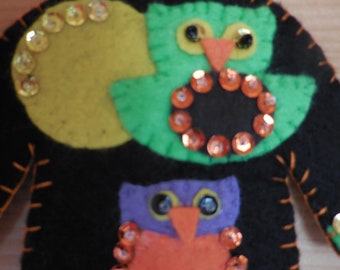 The Halloween Owls Ornament