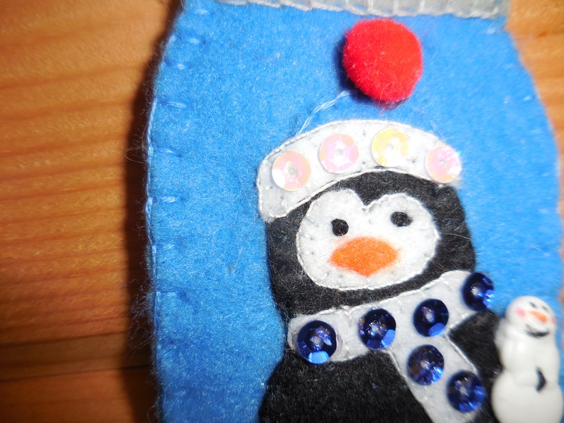 Mason Jar Penguin And Wee Snowman Ornament image 6