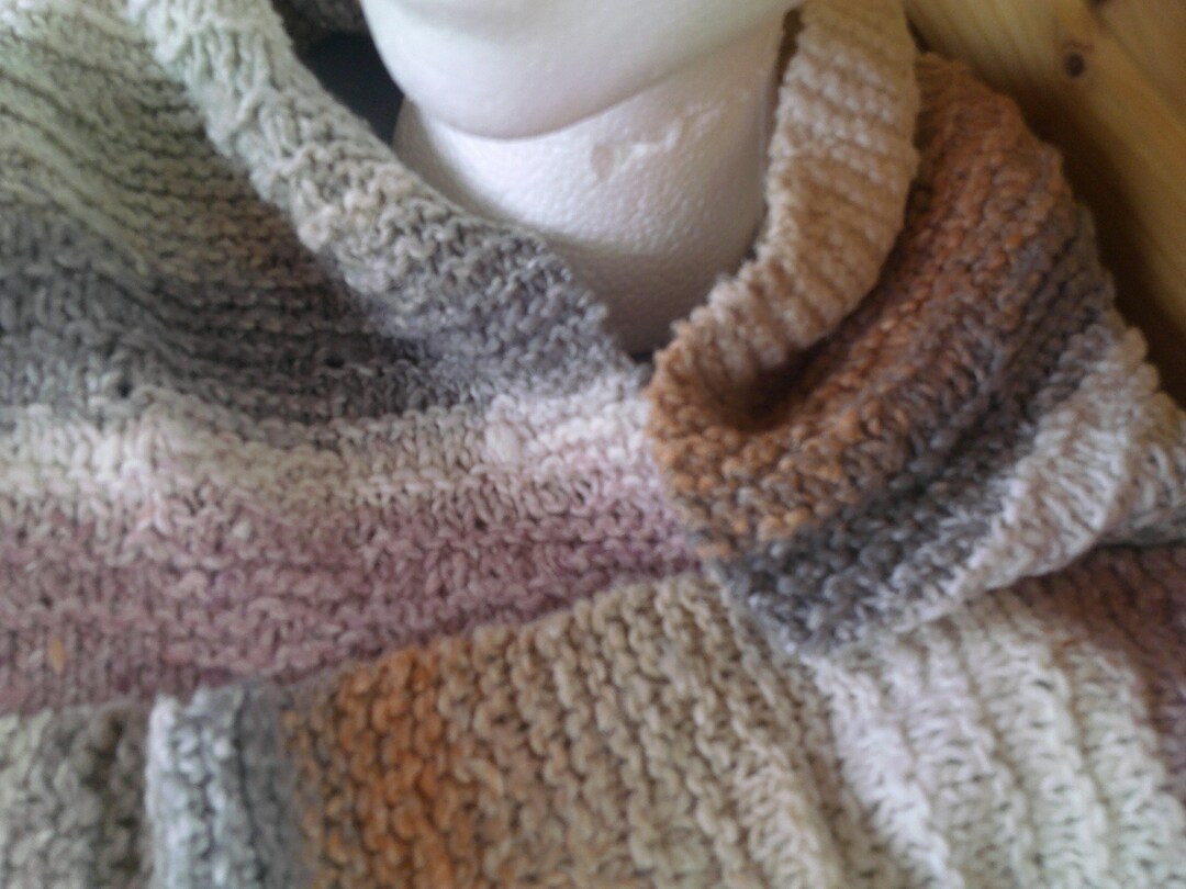 Scarf Ridges The Garter Scarf With Ridges - Etsy