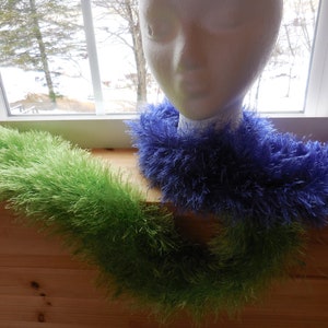 The Downy Scarf Of Purple And Green