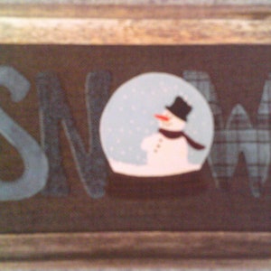 SNOW! Applique Pattern and Beads