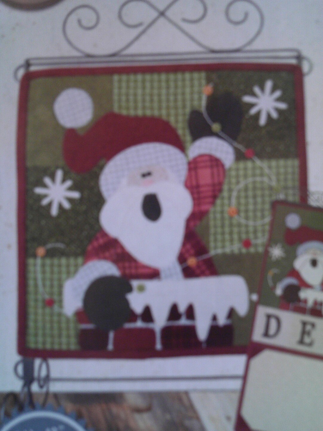 Santa Rooftop Template December Rooftop Santa Pattern - Etsy