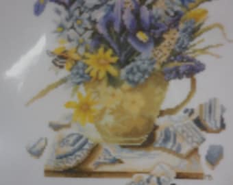 Violet Bouquet Cross Stitch Kit