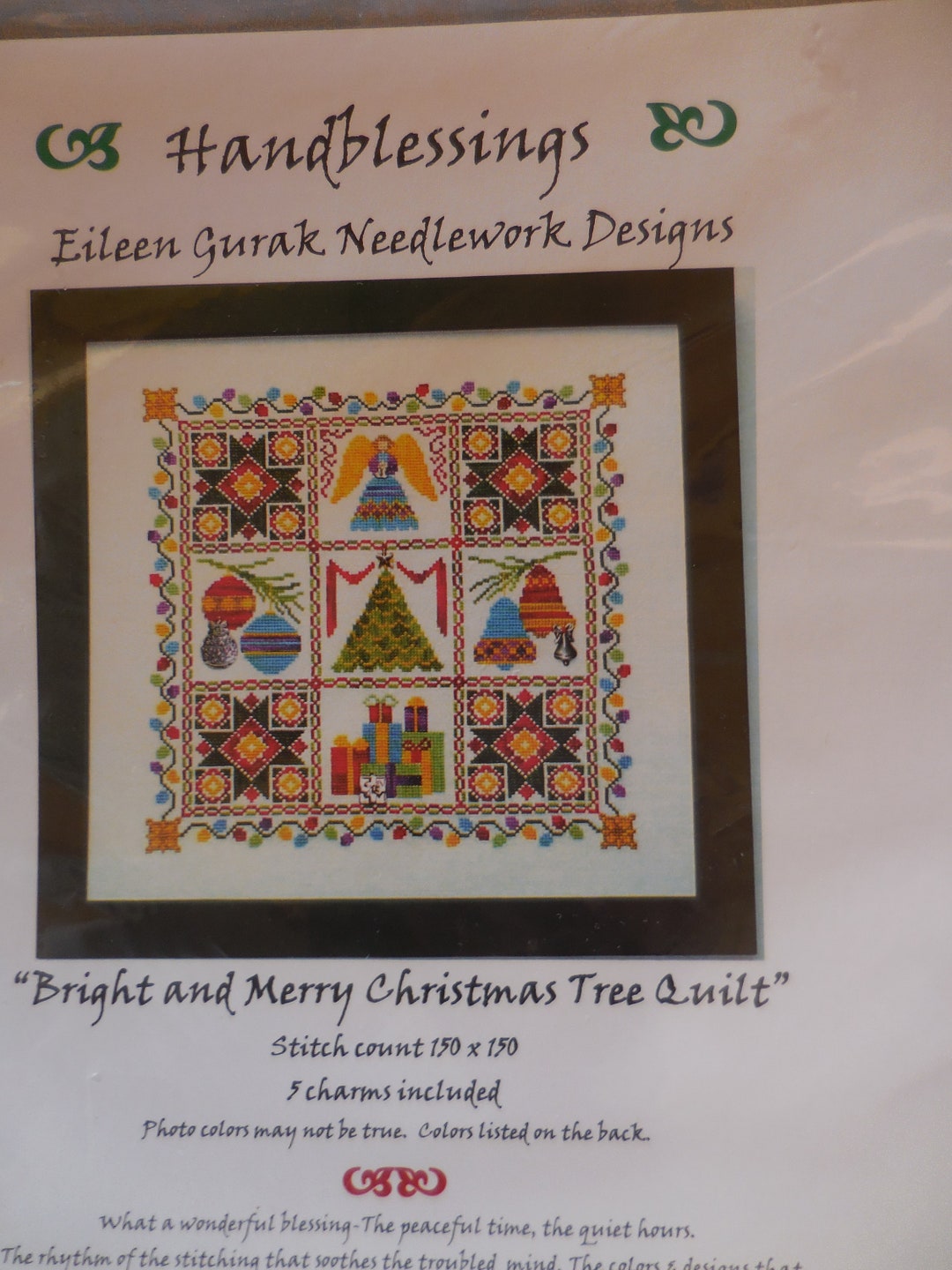 Handblessings Cross Stitch Pattern With Charms Etsy