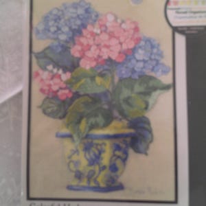 Colorful Hydrangea Embroidery Kit