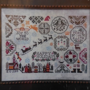 Holiday Quaker Cross Stitch Chart