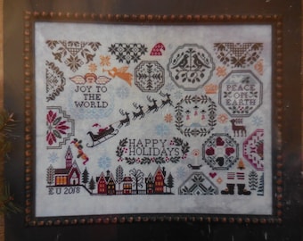 Holiday Quaker Cross Stitch Chart